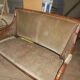 Rattan cane sofa and armchair circa 1970