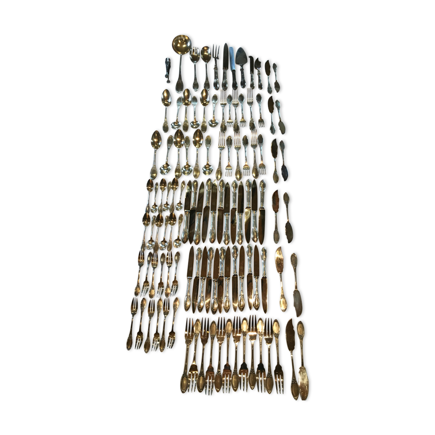 Cutlery housewife 12 people Boulenger Louis XVI