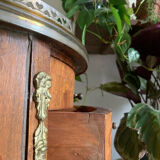 Pair of bedside tables in the shape of a stab, Louis XVI style