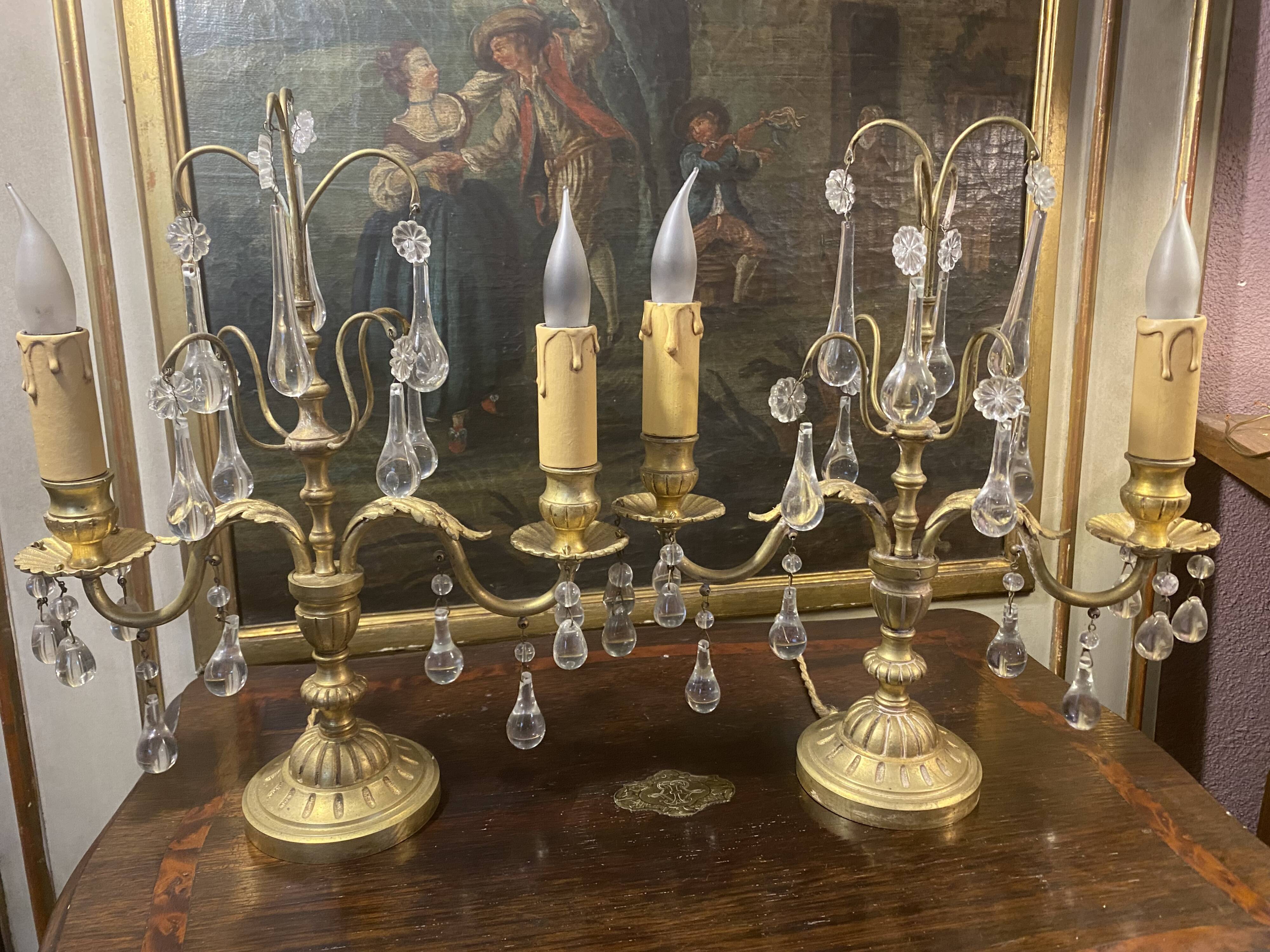 Pair of candelabras