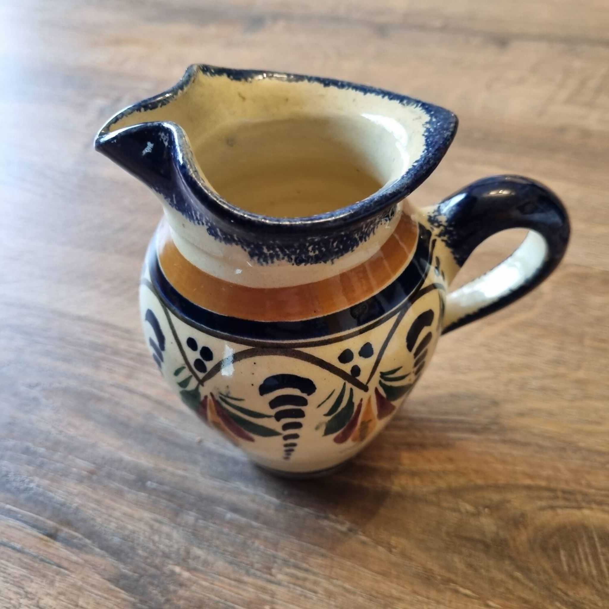 Henriot Quimper milk jug Brittany mid-20th century