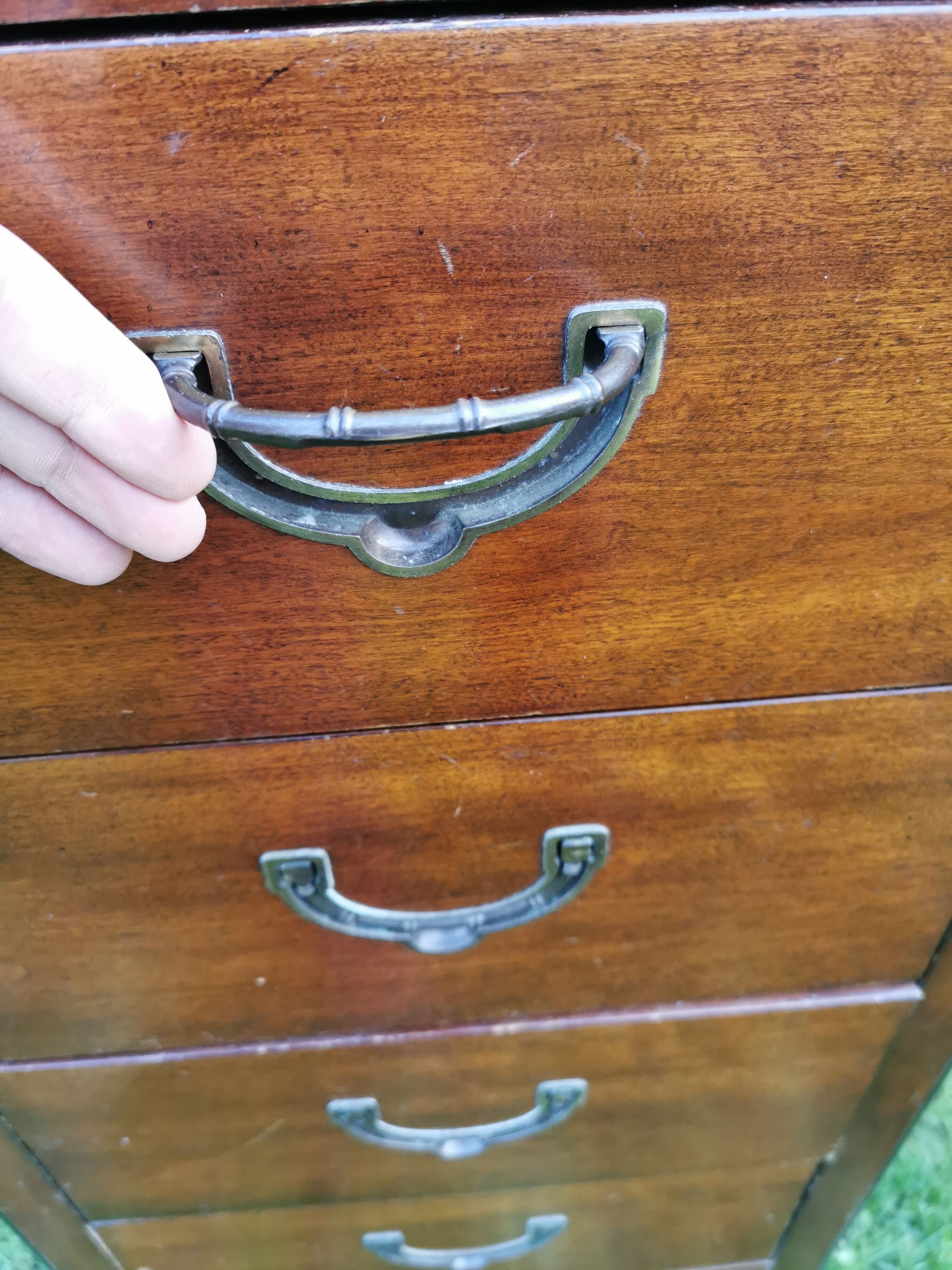 Navy weekly in solid mahogany, 7 drawers, National Airy, Type Glasgow