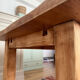 Large farmhouse table in solid ash