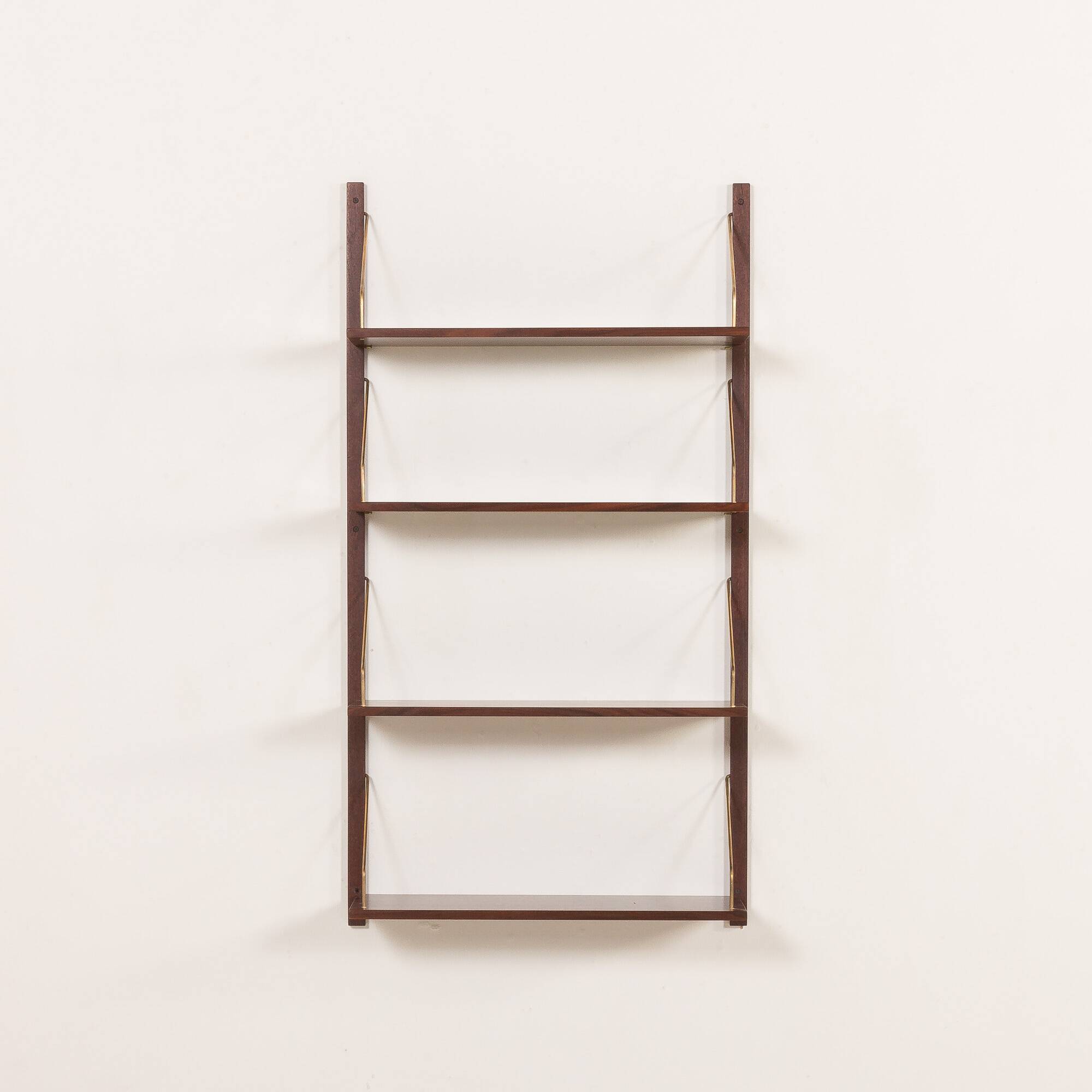Danish mid century rosewood shelving unit in the style of Poul Cadovius, 19
