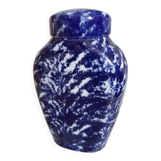 Blue porcelain bottle