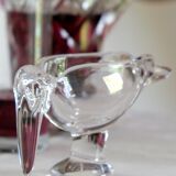 Heron marabout bird crystal of Vannes