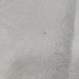 White linen towels embroidered