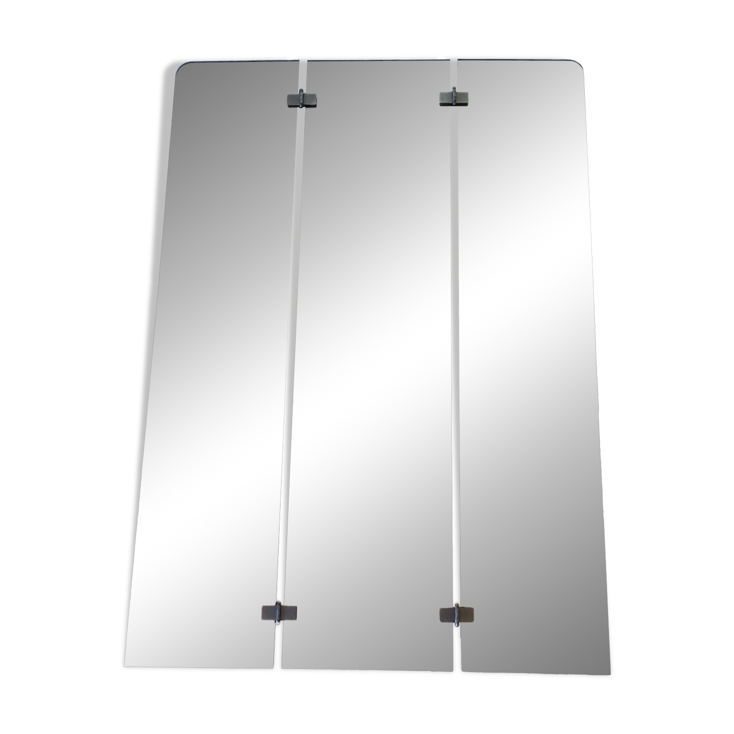 Folding triptych wall mirror, 1960s, 120 x 85 cm