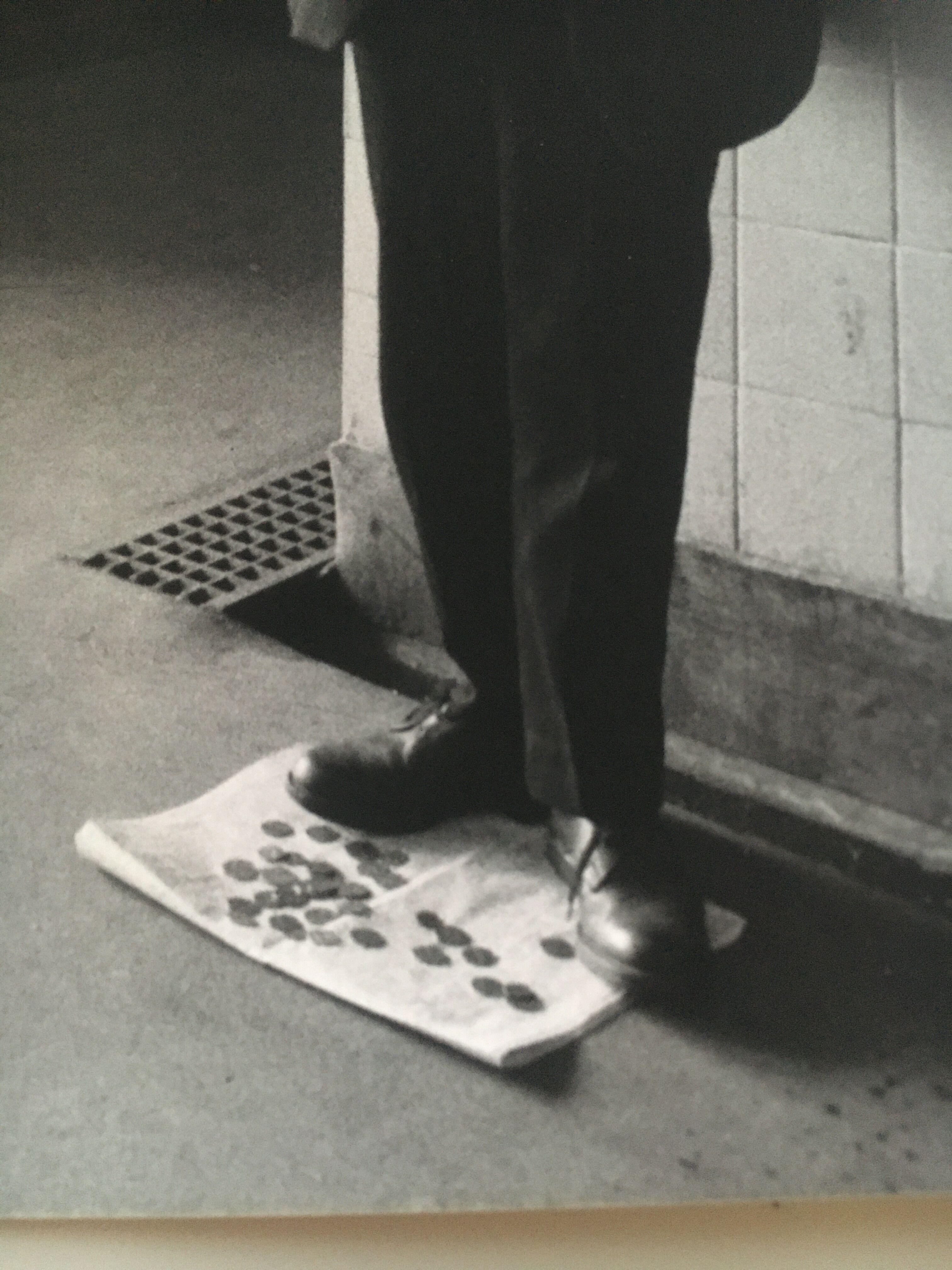 Vintage print from the 1970s street man