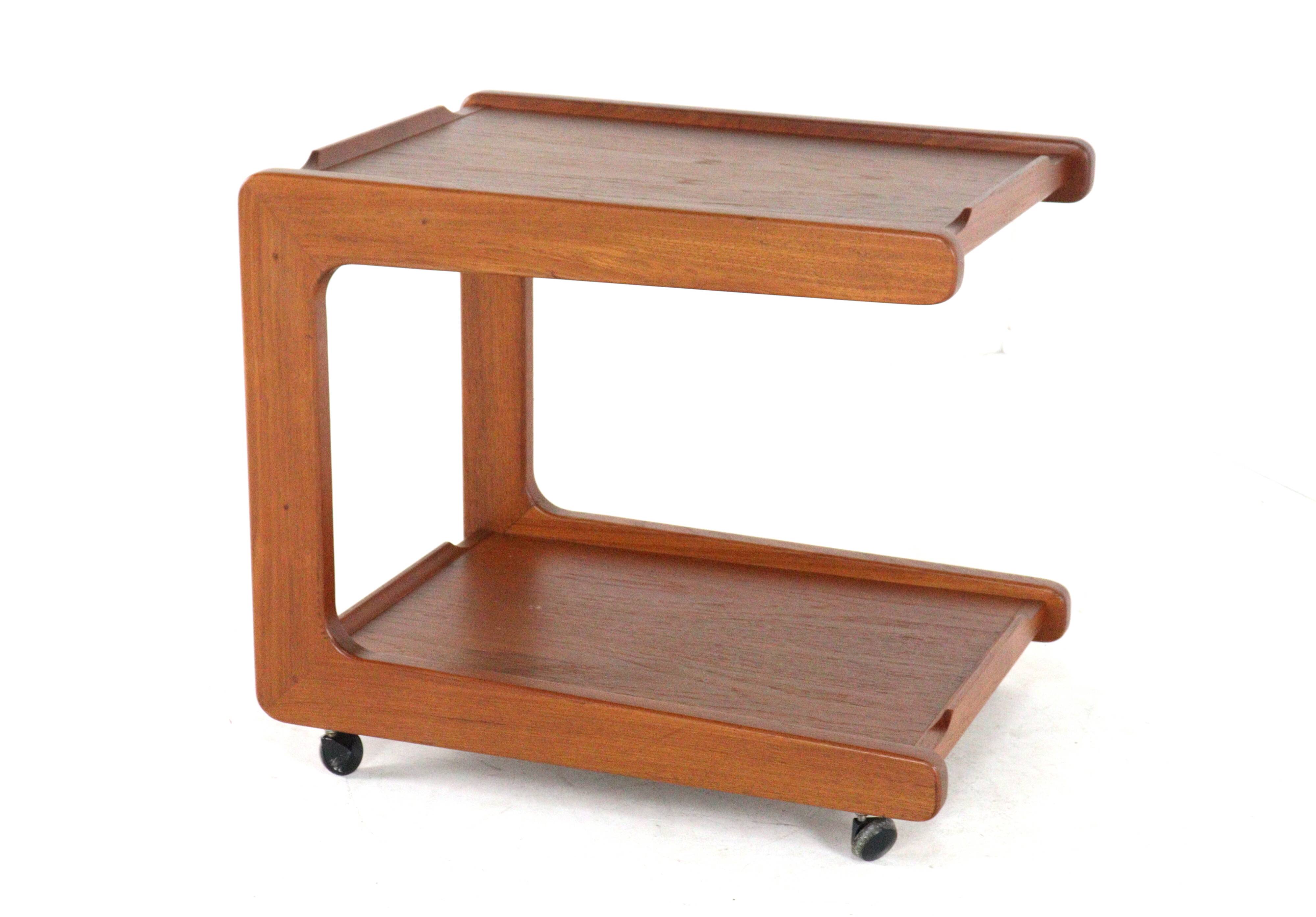 Danish design teak trolley - mid century modern design