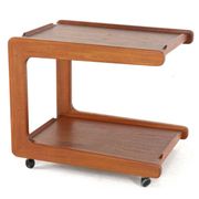 Danish design teak trolley - mid century modern design