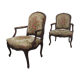 2 Louis XV convertible armchairs