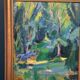 Original Swedish Oil on Panel – “Forest” by Gerhard Lundberg – Dated 1943