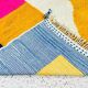 Handmade Berber Beni Ouraine rug, traditionally colored, size 150 x 250