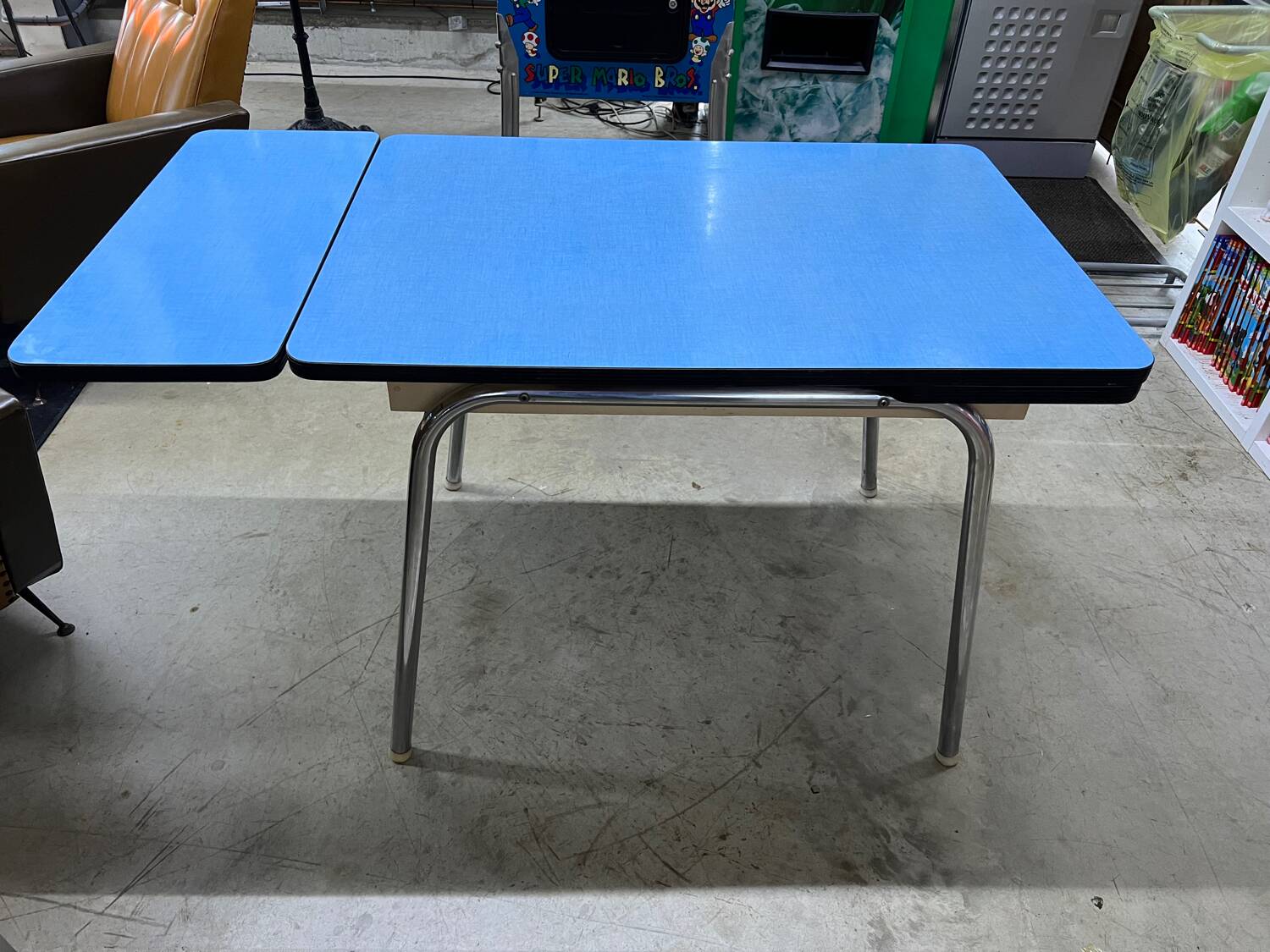 Vintage blue Formica table
