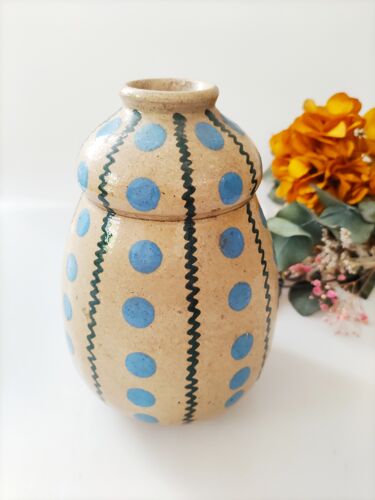 Ceramic vase signed elchinger et cie