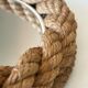 Round mirror in vintage rope 60