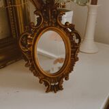 Antique vintage resin mirror