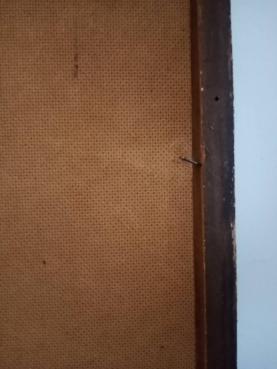 Oil painting on masonite Tusnelda Sanders