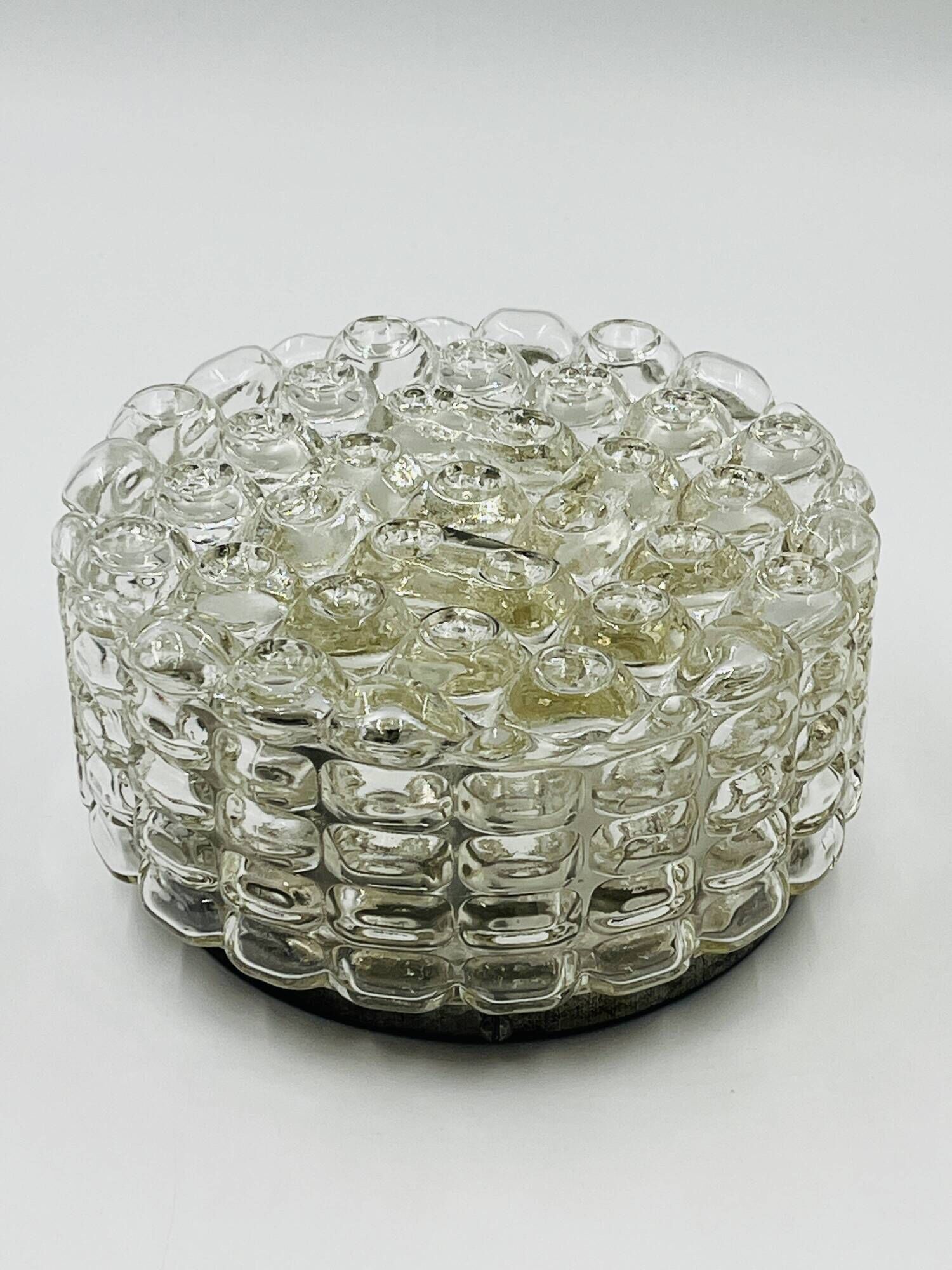 Moulded glass ceiling light Erco