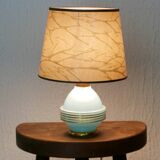 Lampe en verre bleu pâle, années 40