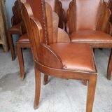 Suite of 6 chairs era art deco 1930