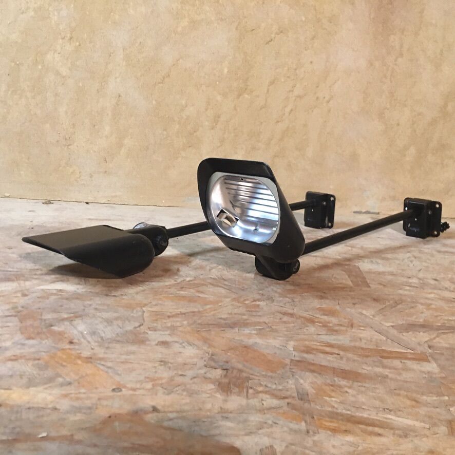 Pair of "fael luce ufo" sign wall lamps - 90s