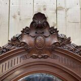 Miroir en noyer sculptée Napoléon III