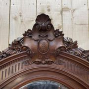 Miroir en noyer sculptée Napoléon III