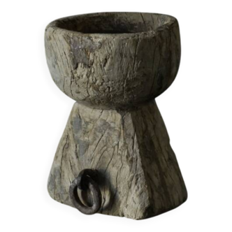 Small family bowl turned candle holder