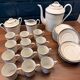 Service à Café en Porcelaine de Sologne – Modèle "Rhapsodie" - Complet