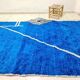 Tapis berbère marocain bleu 307 x 204cm