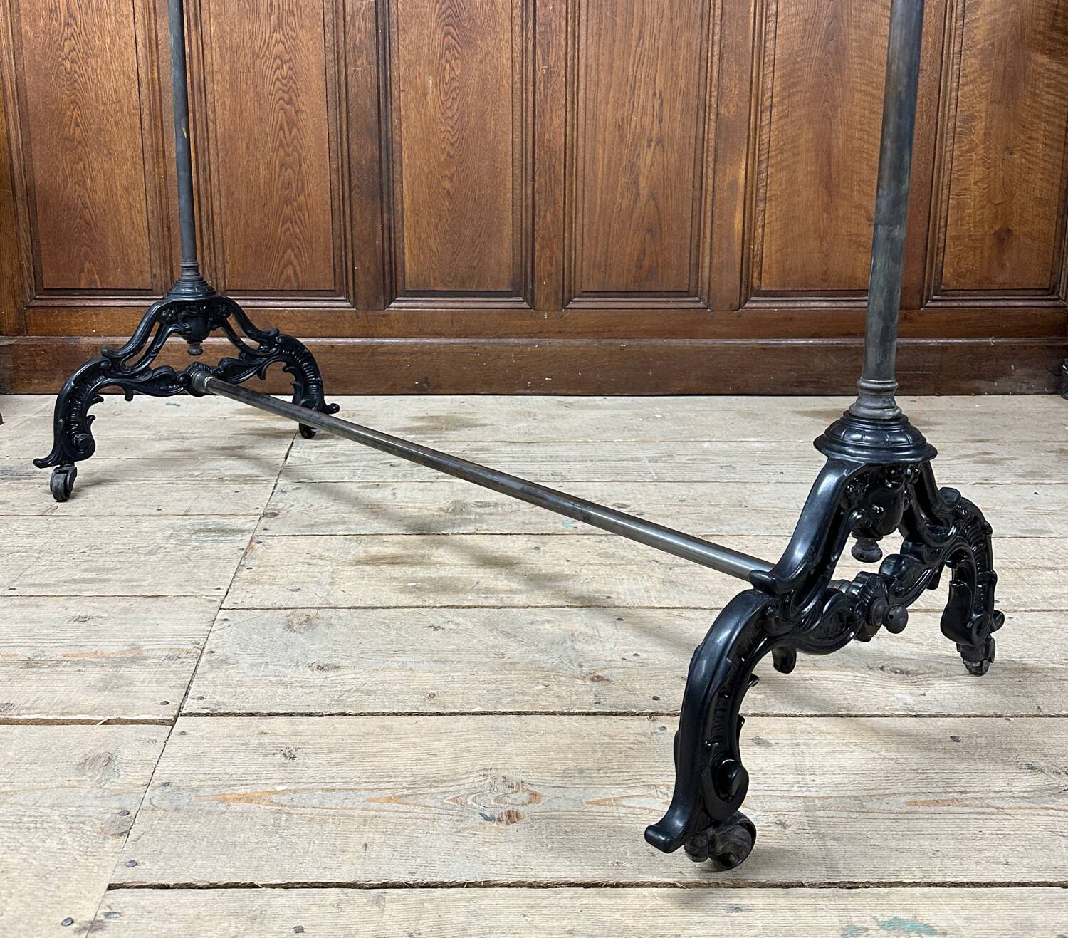 Siegel brand brass clothes rack, circa 1900