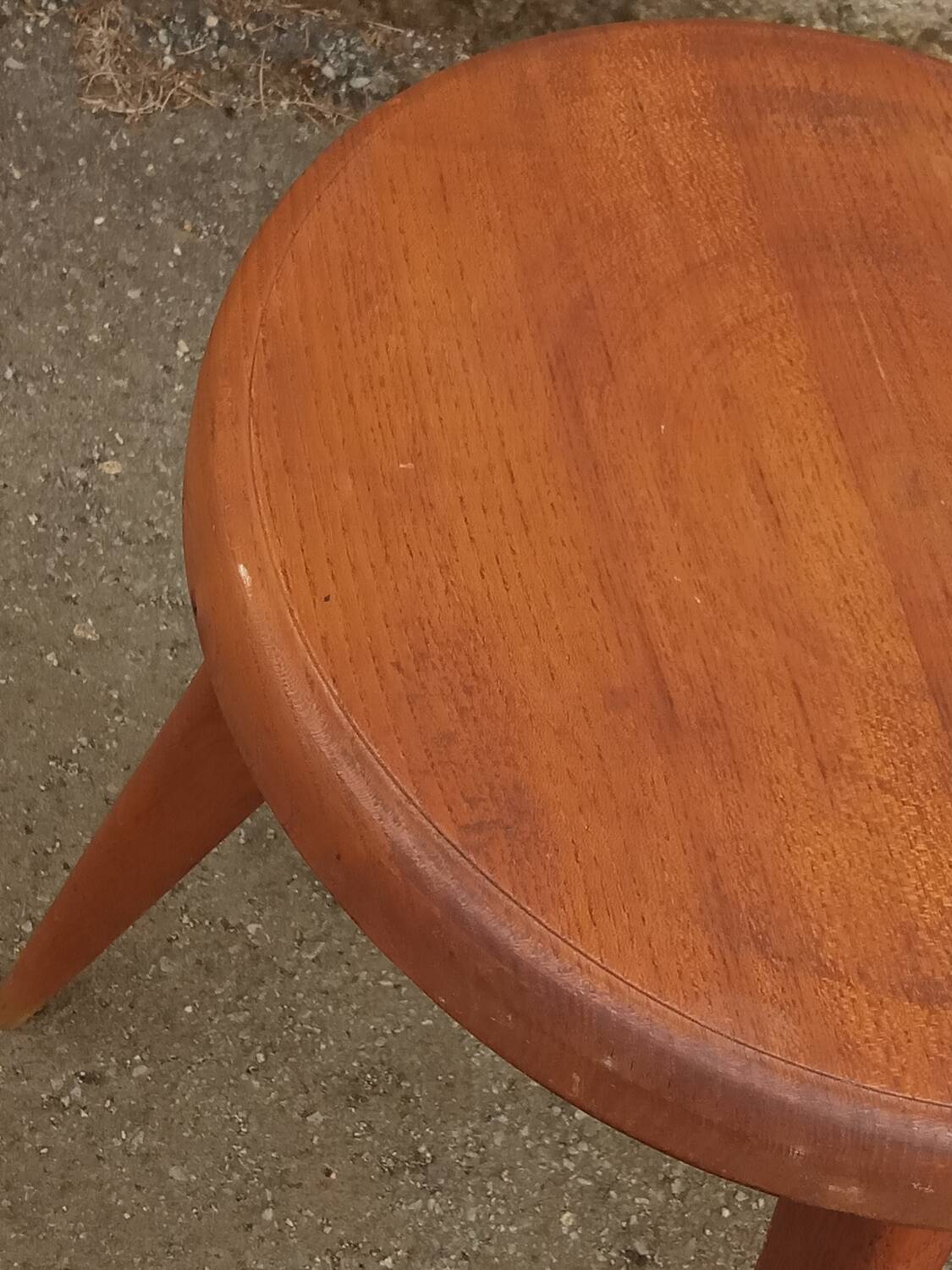 Oak tripod stool, 1950s