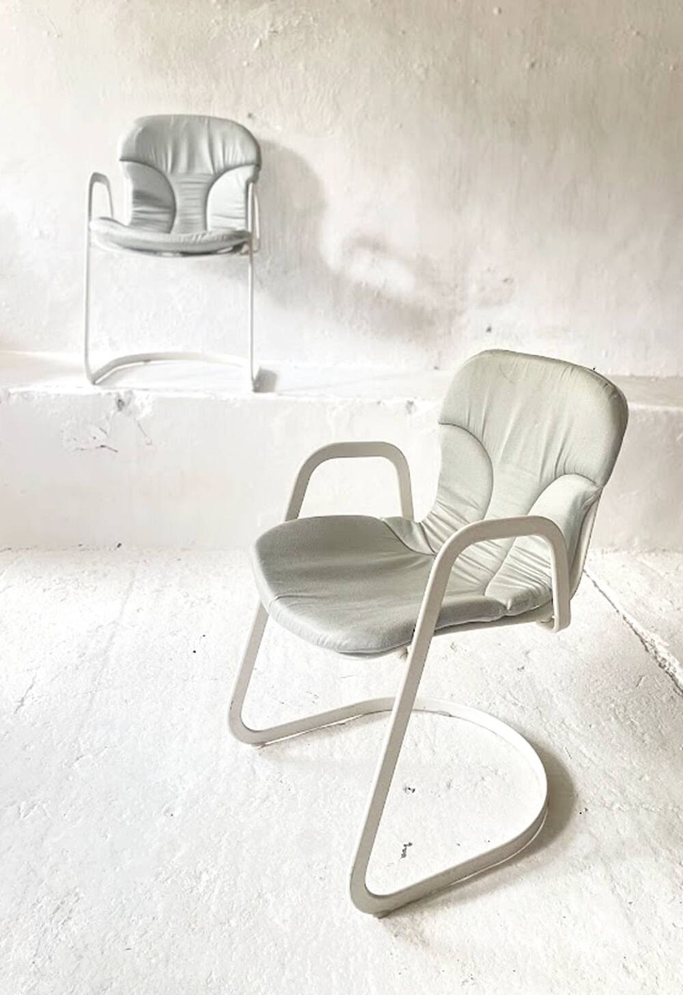 Fauteuil de salle à manger Cidue de Willy Rizzo, Italie, années 1970