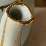 Antique porcelain jug with Limoges enamel