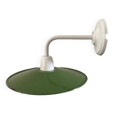 Enameled sheet metal wall light