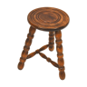 Ancient solid wooden stool