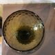 Vase tulipe vintage verre ambré