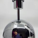 Paire de lampes boule, à poser en inox chromé Vintage