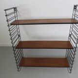 Flexible String shelf, wood and metal 50/60