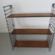 Flexible String shelf, wood and metal 50/60