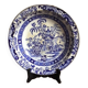 Old hollow dish, Terre de Fer earthenware dish (Creil and Montereau), Japanese pagoda model