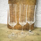 Trio de flûtes à champagne