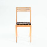 Chaises sculpturales en hêtre de design hollandais par Castelijn, années 1980