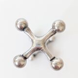 Set of 6 WMF Silver-Plated Knife Rests, Jack Style, Vintage 1970s