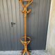 Bentwood and rattan coat stand, 1960s