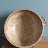 Soup tureen, vegetable dish in Puisaye stoneware signed by Jean-Pierre Prud’homme.