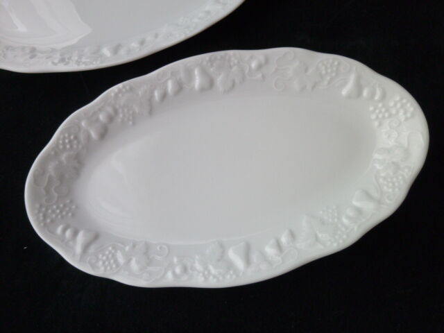 Set of 2 white porcelain raviers Ph Deshoulières California model