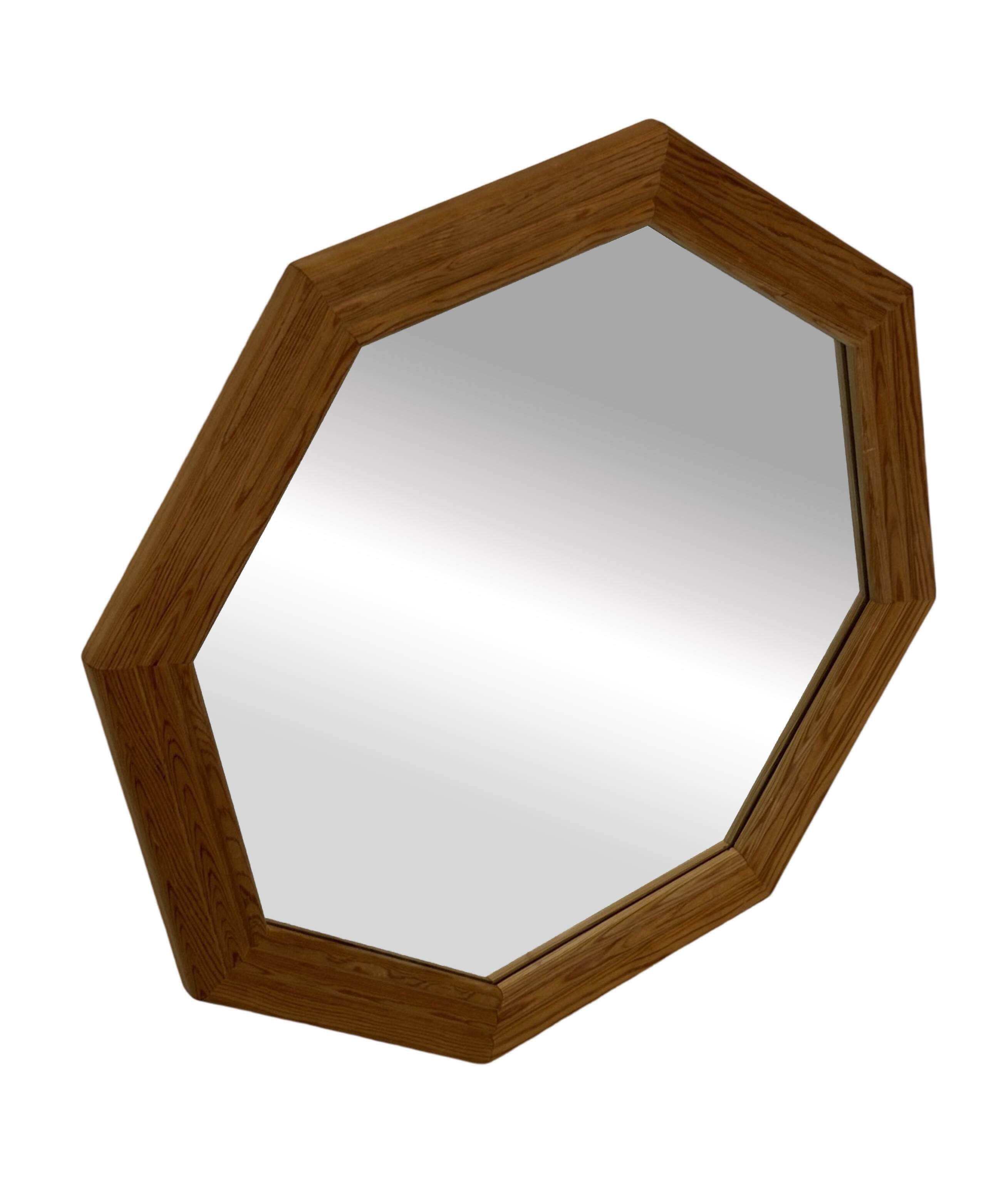 Vintage 70s Pine Mirror Swedish Design